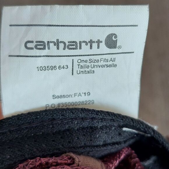 Carhartt Women's Buffalo Baseball Cap - Burgundy - Picture 7 of 7
